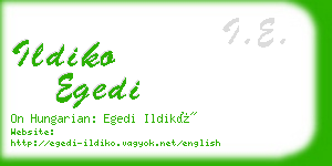 ildiko egedi business card